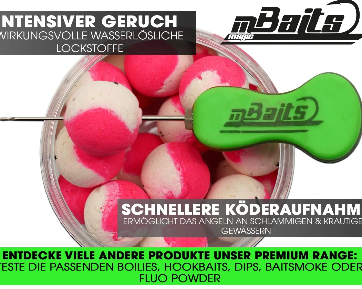 Magic Baits Two Tone Wafters Essential Krill Half Ups Half Pop Up Half Hookbait schwerelos Karpfenköder Boilie Futtermittel