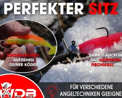 Wild Devil Baits Alpha Baitholder Jighead 5 Stück Jighaken Jigkopf Bleikopf Jig Haken Gummifisch  Angelköder