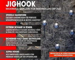 Wild Devil Baits Alpha Baitholder Jighead 5 Stück Jighaken Jigkopf Bleikopf Jig Haken Gummifisch  Angelköder