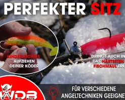 Wild Devil Baits Alpha Baitholder Jighead 5 Stück Jighaken Jigkopf Bleikopf Jig Haken Gummifisch  Angelköder