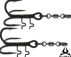 Wild Devil Baits Alpha Head Hook System Kopf Drilling System Baitholder Treble Hook Genickdrilling Stingerhaken Angelzubehör