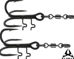 Wild Devil Baits Alpha Head Hook System Kopf Drilling System Baitholder Treble Hook Genickdrilling Stingerhaken Angelzubehör