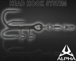 Wild Devil Baits Alpha Head Hook System Kopf Drilling System Baitholder Treble Hook Genickdrilling Stingerhaken Angelzubehör