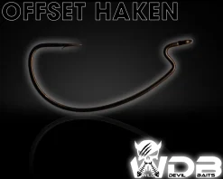 Wild Devil Baits Alpha Offset Hook Dropshot Haken Drop Shot Hooks Finesse Hook Raubfischhaken  Angelzubehör