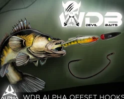 Wild Devil Baits Alpha Offset Hook Dropshot Haken Drop Shot Hooks Finesse Hook Raubfischhaken  Angelzubehör