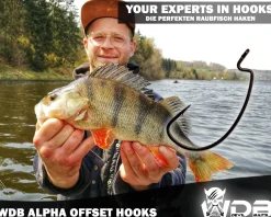 Wild Devil Baits Alpha Offset Hook Dropshot Haken Drop Shot Hooks Finesse Hook Raubfischhaken  Angelzubehör