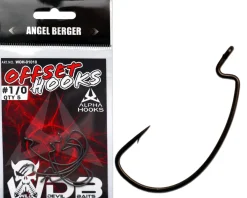Wild Devil Baits Alpha Offset Hook Dropshot Haken Drop Shot Hooks Finesse Hook Raubfischhaken  Angelzubehör
