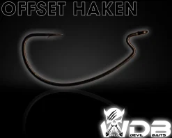Wild Devil Baits Alpha Offset Hook Dropshot Haken Drop Shot Hooks Finesse Hook Raubfischhaken  Angelzubehör
