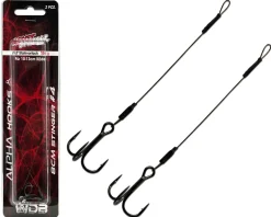 Wild Devil Baits Assist Stinger 7x7 Angstdrilling Stinger Rig Stahlvorfach Angsthaken Assithook Zusatzhaken  Angelköder