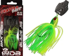 Wild Devil Baits Blade Jig Green Flash Chatterbait Spinnköder Chatter Bait Kunstköder Barsch Hecht Zander Angelköder