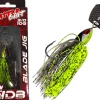 Wild Devil Baits Blade Jig UV Green Pumpkin Chatterbait Spinnköder Chatter Bait Kunstköder Barsch Hecht Zander Angelköder