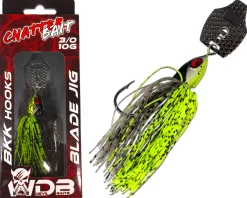 Wild Devil Baits Blade Jig UV Green Pumpkin Chatterbait Spinnköder Chatter Bait Kunstköder Barsch Hecht Zander Angelköder