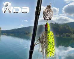 Wild Devil Baits Blade Jig UV Green Pumpkin Chatterbait Spinnköder Chatter Bait Kunstköder Barsch Hecht Zander Angelköder
