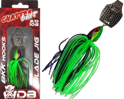 Wild Devil Baits Blade Jig Purple Chartreuse Chatterbait Spinnköder Chatter Bait Kunstköder Barsch Hecht Zander Angelköder