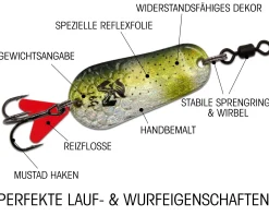 Wild Devil Baits Blinker AYU Raubfisch Köder Spoon Löffelblinker Kunstköder Angelköder