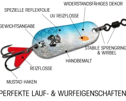 Wild Devil Baits Blinker Raubfisch Köder Spoon Löffelblinker Kunstköder Angelköder