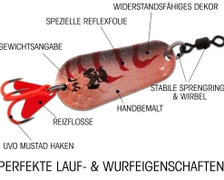 Wild Devil Baits Blinker Raubfisch Köder Spoon Löffelblinker Kunstköder Angelköder