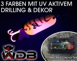 Wild Devil Baits Blinkersortiment Barsch in Box Perch Blinker Kunstköder Set Löffelblinker Spoon Blinker