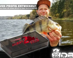 Wild Devil Baits Blinkersortiment Barsch in Box Perch Blinker Kunstköder Set Löffelblinker Spoon Blinker