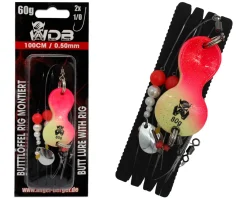 Wild Devil Baits Buttlöffel Rig Luminus Pink Butt Lure with Rig Angelköder