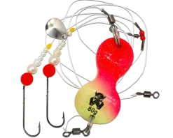 Wild Devil Baits Buttlöffel Rig Luminus Pink Butt Lure with Rig Angelköder