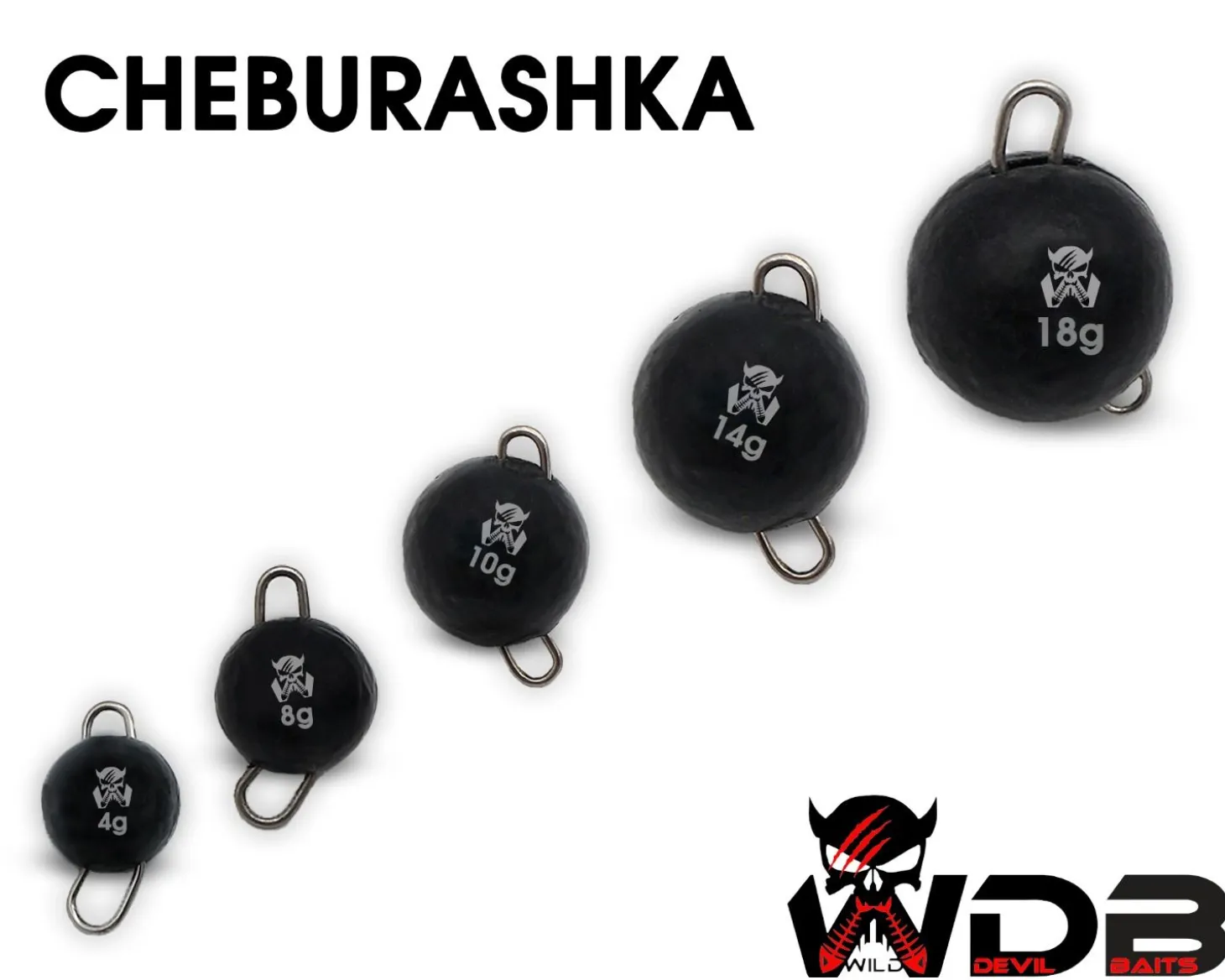 Wild Devil Baits Cheburashka Flex Heads Jig Ball Angelköder