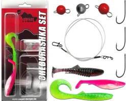Wild Devil Baits Cheburashka Set Barsch Zander Gummifisch Ready2Fish Angelset Angelsets
