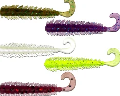 Wild Devil Baits Curly Worm Mix 5cm UL Mini Gummifisch Gummiköder Barsch Forelle Angelköder