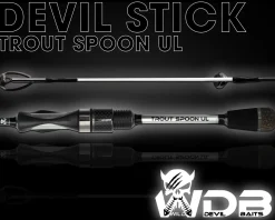Wild Devil Baits Devil Stick Trout Spoon UL 1,90m 1-6G Ultra Light Spinnrute Solid Tip UL Angelrute Vollcarbon Spitze Barschrute Forellenrute  Angelruten