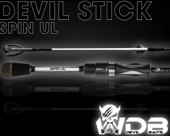 Wild Devil Baits Devil Stick Spin UL 1,98m 2-10G Ultra Light Spinnrute Solid Tip UL Angelrute Vollcarbon Spitze Barschrute Forellenrute Ultraleichtrute Angelruten