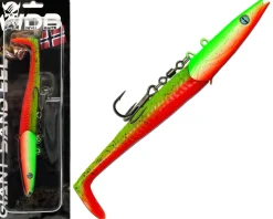 Wild Devil Baits Giant Sand Eel 286g Sandaal Meeres Shad Gummifisch -Fire Tiger-286g Angelköder