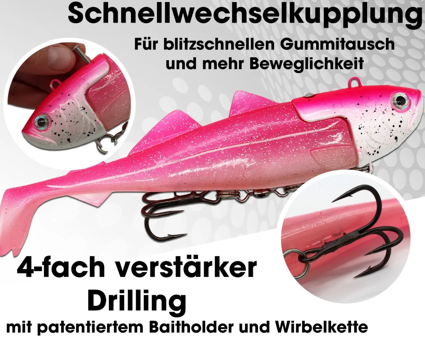 Wild Devil Baits Giant Sea Shad Dorsch Heilbutt Seelachs Köder Meeresangeln Angelköder