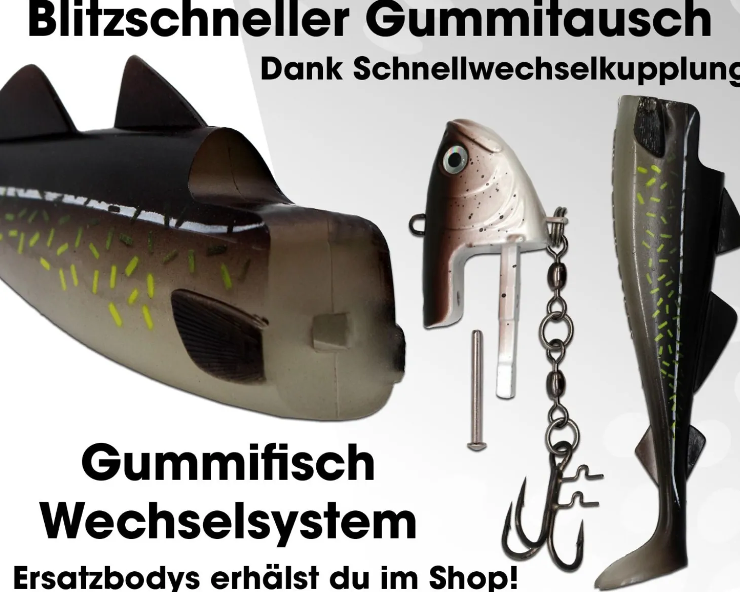 Wild Devil Baits Giant Sea Shad Dorsch Heilbutt Seelachs Köder Meeresangeln Angelköder
