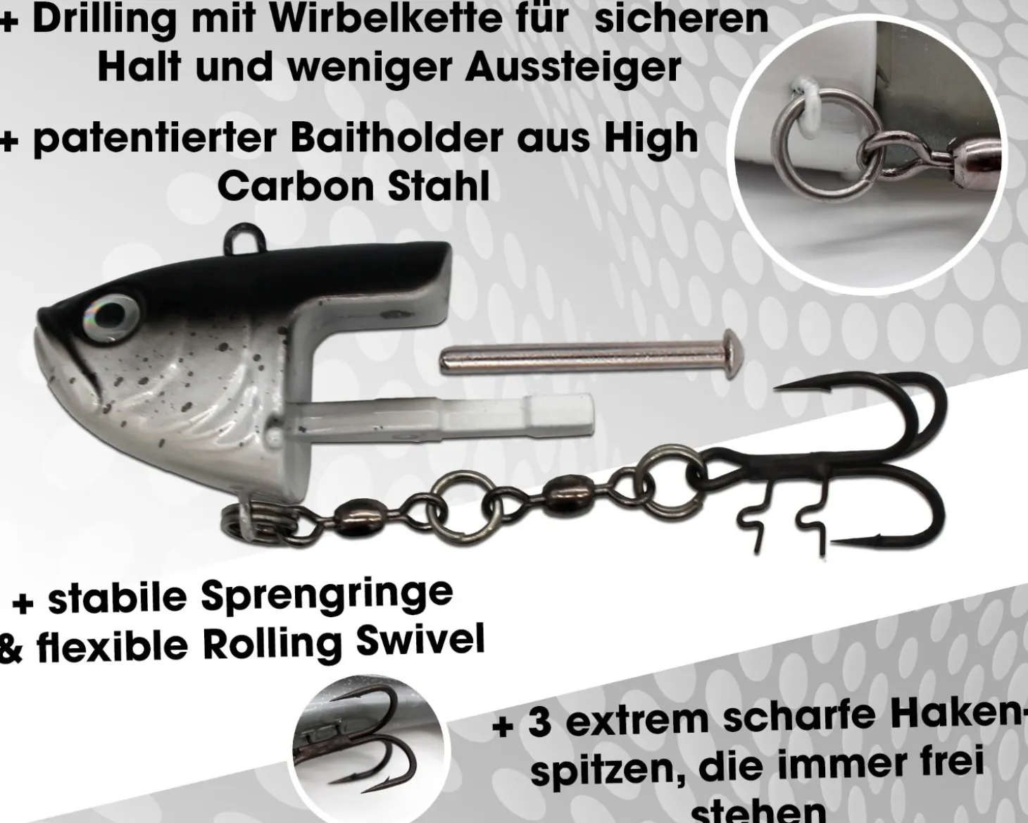 Wild Devil Baits Giant Sea Shad Dorsch Heilbutt Seelachs Köder Meeresangeln Angelköder