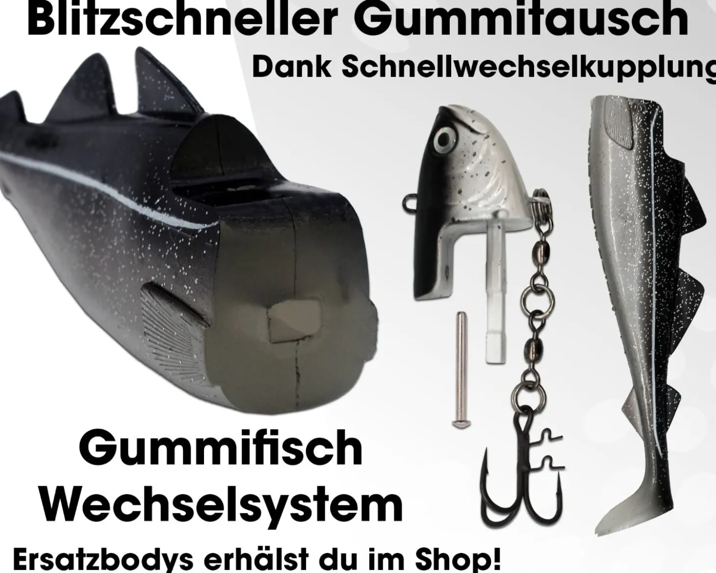 Wild Devil Baits Giant Sea Shad Dorsch Heilbutt Seelachs Köder Meeresangeln Angelköder