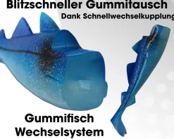Wild Devil Baits Giant Sea Ersatz Body Shad Dorsch Heilbutt Seelachs Angelköder
