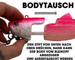 Wild Devil Baits Giant Sea Ersatz Body Shad Dorsch Heilbutt Seelachs Angelköder