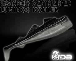 Wild Devil Baits Giant Sea Ersatz Body Shad Dorsch Heilbutt Seelachs Angelköder
