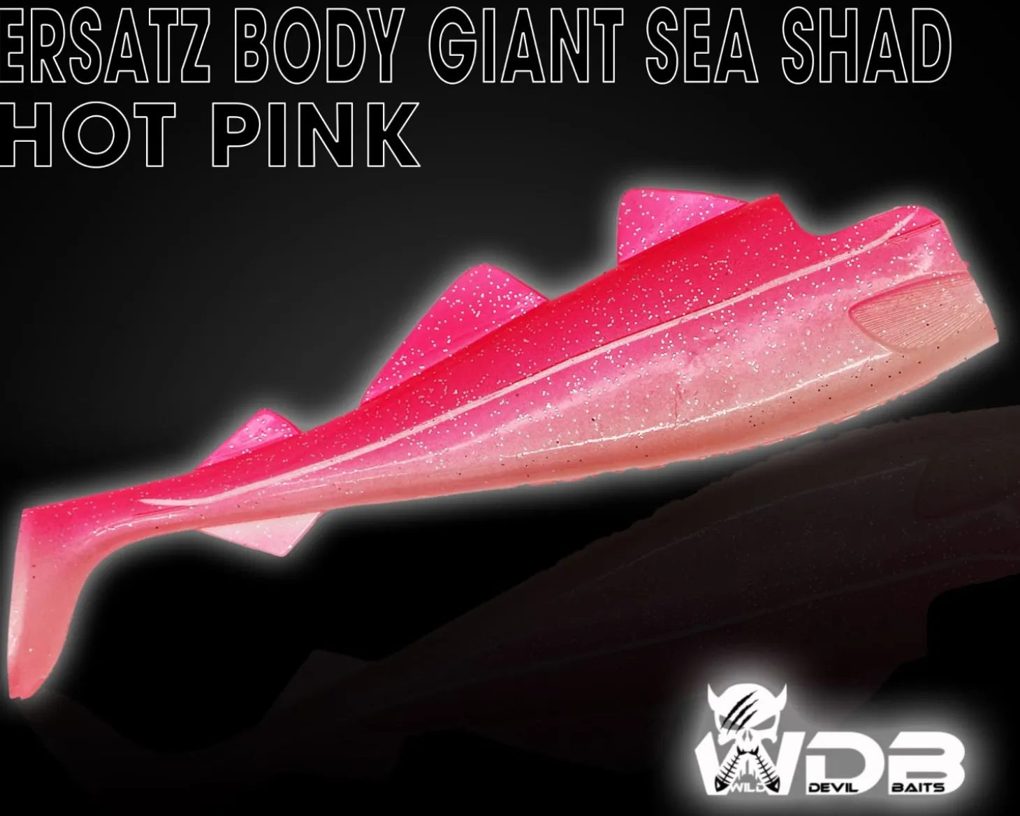 Wild Devil Baits Giant Sea Ersatz Body Shad Dorsch Heilbutt Seelachs Angelköder