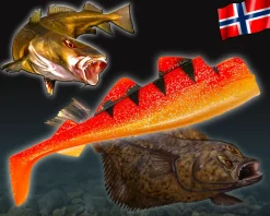 Wild Devil Baits Giant Sea Ersatz Body Shad Dorsch Heilbutt Seelachs Angelköder