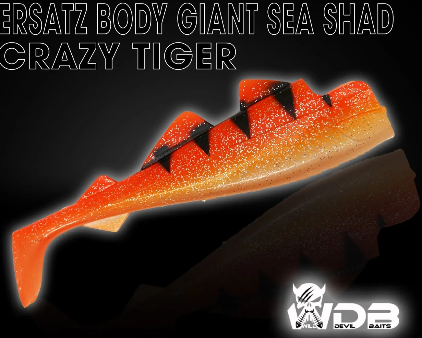 Wild Devil Baits Giant Sea Ersatz Body Shad Dorsch Heilbutt Seelachs Angelköder