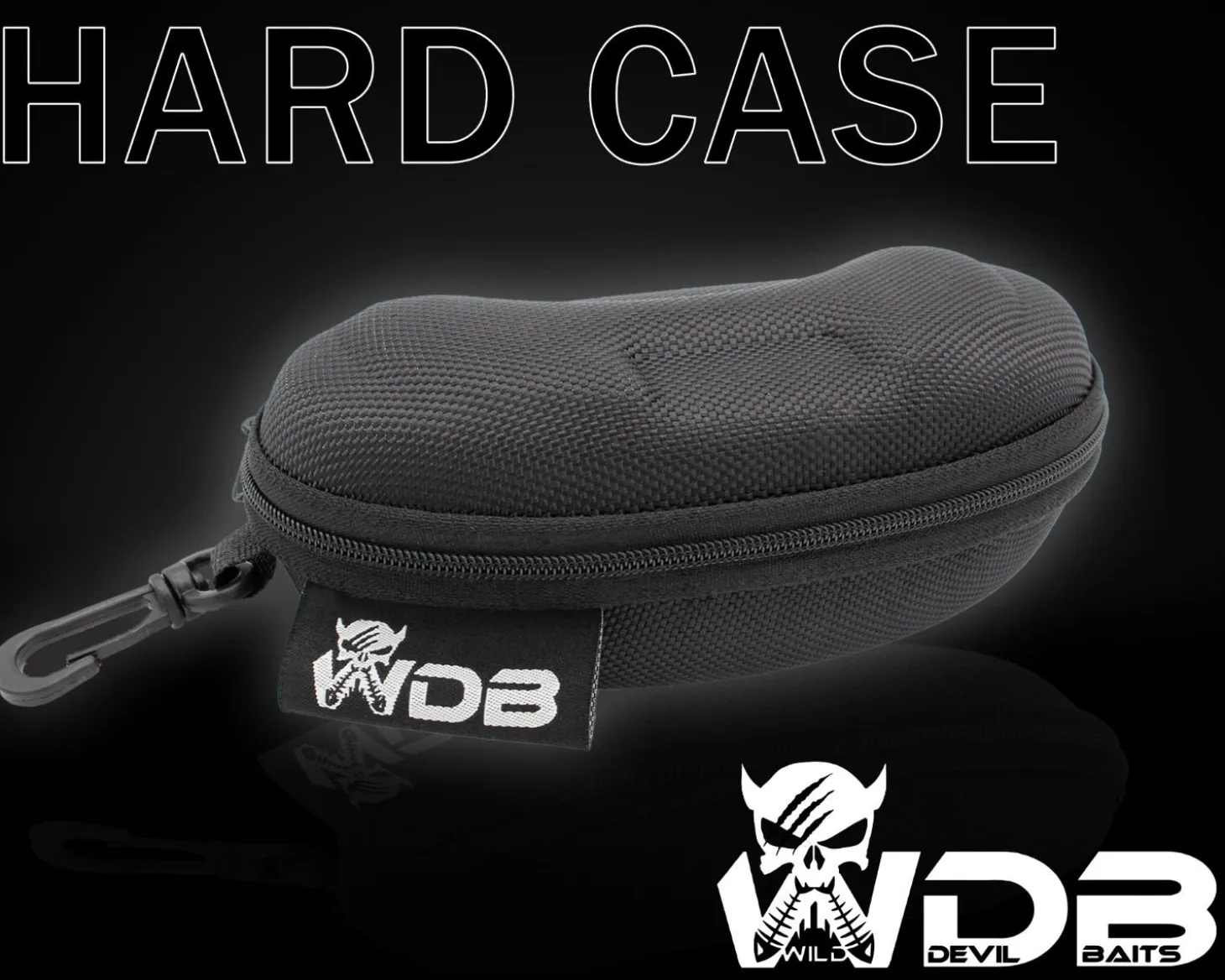 Wild Devil Baits Hard Case Polbrille Brillenetui Hülle Sonnenbrille Spectacle Case Polarisationsbrille Angelzubehör