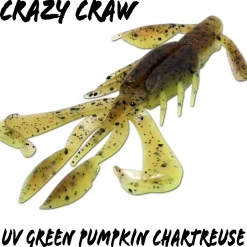 Wild Devil Baits Krebs Sortiment mit Box Crazy Craw mit Jighaken Crawler Set Angelköder
