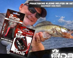 Wild Devil Baits Line Cutter mit Lanyard mit Massband Schlüselband mit Measure Scale Tungsten Steel Schnur Clipper Angelzubehör