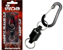 Wild Devil Baits Magnetic Release Clip Magnet Clip Angeln Magnet Adapter mit Karabiner für Kescher Landing Net Fliegenkescher Angelzubehör Angelzubehör