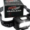 Wild Devil Baits Mega Light Head Lamp Kopflampe mit Bewegungssensor USB Akku Sensor LED Stirnlampe Zielfische