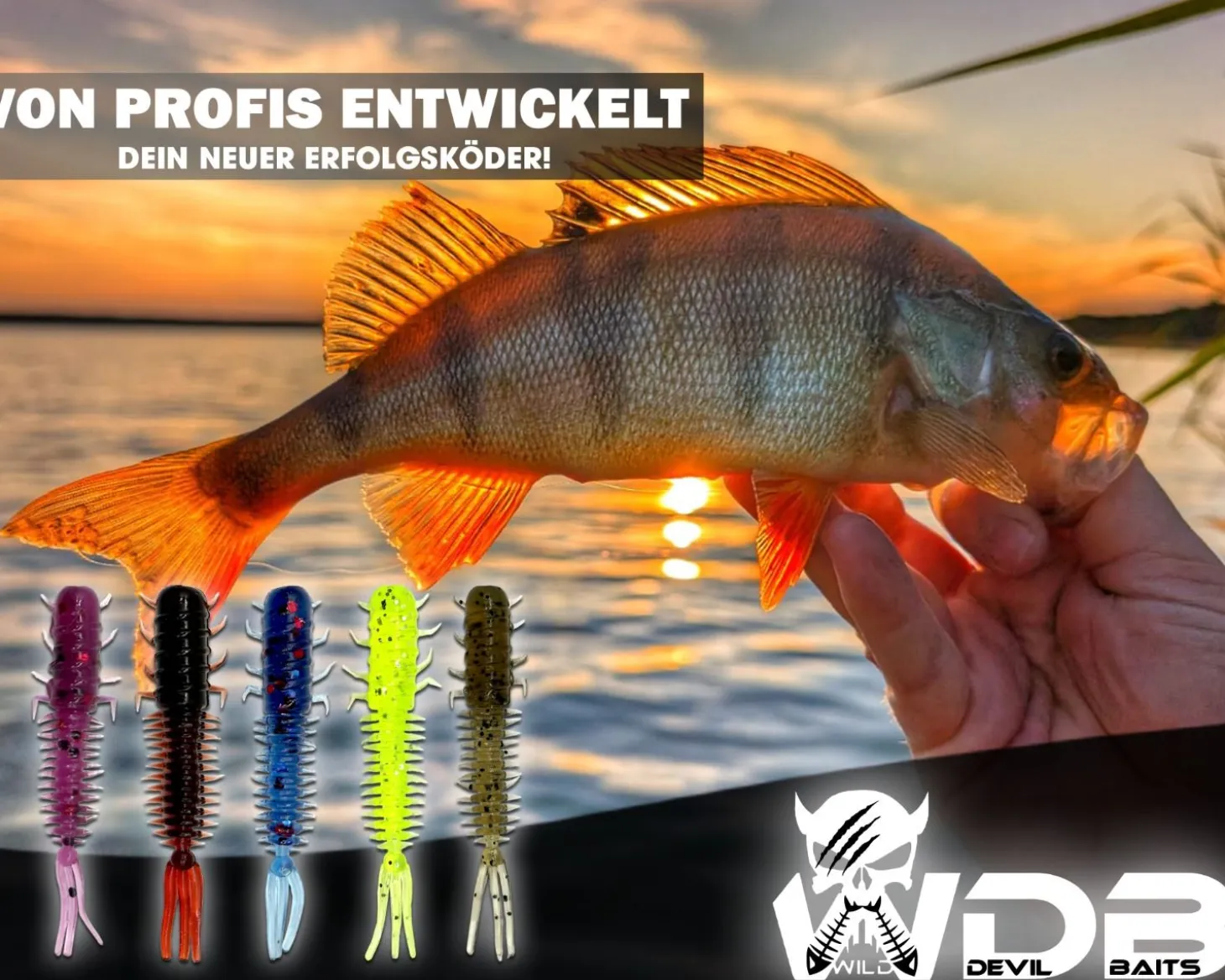Wild Devil Baits Micro Grub Mix 4cm UL Mini Gummifisch Gummiköder Barsch Forelle Angelköder