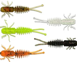 Wild Devil Baits  Micro Larva Mix 5cm UL Mini Gummifisch Gummiköder Barsch Forelle Angelköder