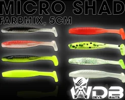 Wild Devil Baits Micro Shad Mix UL Mini Gummifisch Gummiköder Barsch Forelle Angelköder
