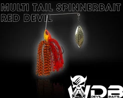 Wild Devil Baits Multi Tail Spinnerbait Spinner Bait Kunstköder Spin Jig Angelköder Barsch Hecht Zander Angelköder